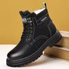 2025 Men's Snow Boots: New Winter Velvet Warm Martin Wool High-Top Cotton Footwear