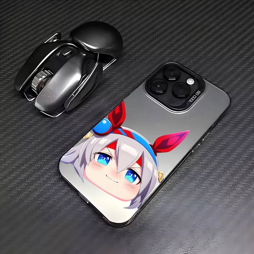 Uma Musume Pretty Derby Чехол для телефона для iPhone17,16,15,14,13,12,11 Plus,Pro Max Цветной Посеребренный Внутренняя крышка