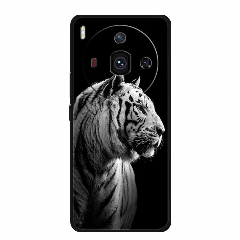 Для iPhone 14 Роскошный Чехол для Телефона Apple iphone14 pro pro max Plus Черный Мягкий Чехол из ТПУ Силиконовая Защита Животные Львы Тигр Бампер