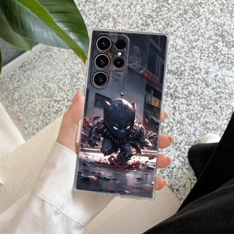 Прозрачный чехол Baby Marvel Superheroes для Samsung Galaxy S26 S25 Ultra S24 S22 S26 Plus S20 S23 S21 S25 S24 FE 5G Прозрачная крышка