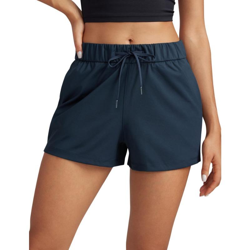 Весна и лето новые спортивные шорты женские свободные дышащие на шнуровке для йоги, бега, фитнеса, повседневные шорты