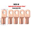 JCD 5/10/20pcs Copper Lug Ring Wire Connectors Bare Cable Electric Crimp Terminal SC4-6 SC6-6 SC6-8 SC10-6 SC16-6 SC16-8 SC25-8
