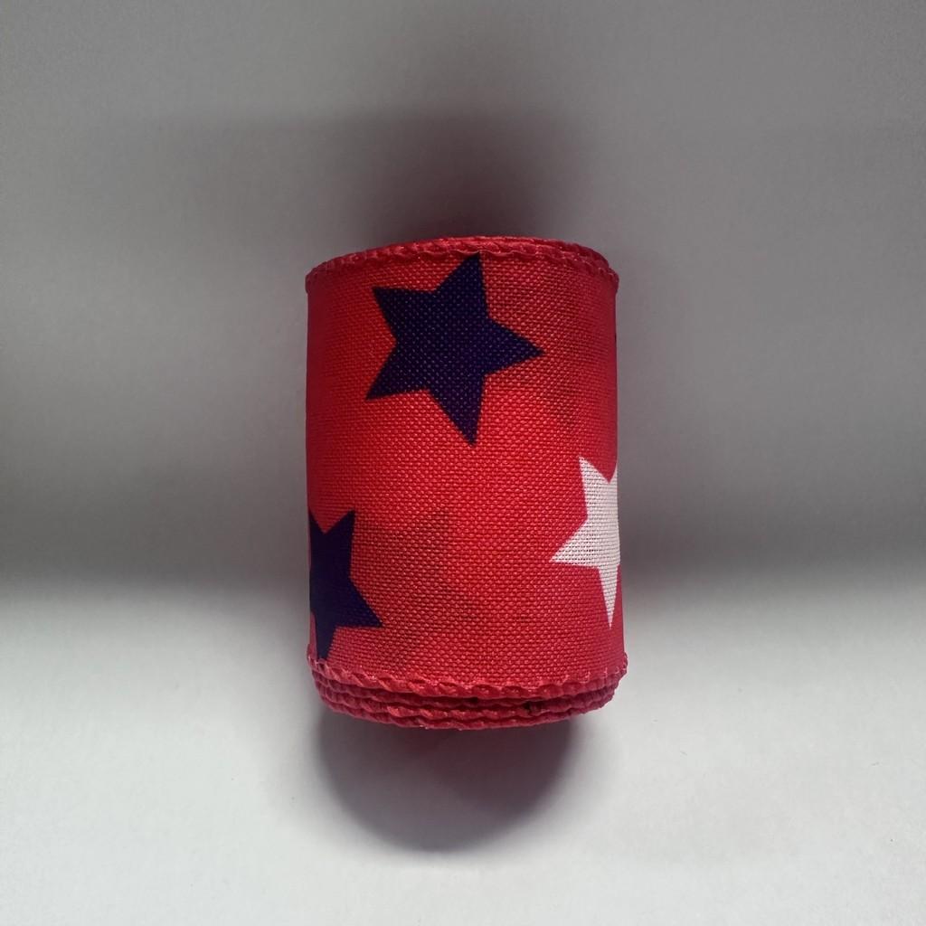 5 Yard Patriotic Ribbon In Red Blue White For Diy Decorations And Craft Projects