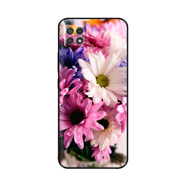 Чехол для Samsung A22, силиконовый мягкий чехол из ТПУ для телефона Samsung Galaxy A22 5g 4g Galaxya22 A 22, защитный бампер с цветочным принтом