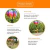 Colorful Design Hot Air Balloon Transparent Material Rainbow Windmill  Garden Decoration