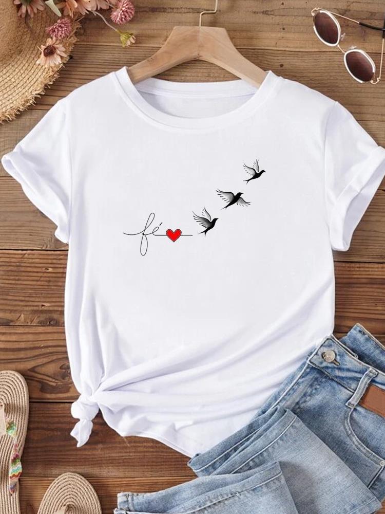 Футболка унисекс Sweet Love Style Trend 90s Футболка с коротким рукавом Верхняя одежда Модный принт Женская повседневная FeUnisex Графические футболки