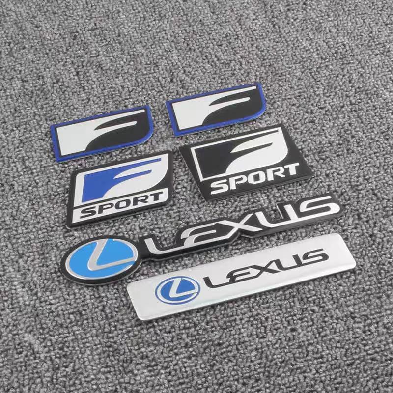 MTIQ6 Car Emblem Badge Sticker For Lexus F SPORT GS GX IS LS LX NX RX UX CT LC RC GX460 Ct200h IS250 ES 220D IS200 Fsport