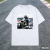 2026 новый  Футболка с принтом трассы гонщика Superbike для унисекс, повседневные топы для мотоциклиста