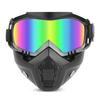 Cycling Face Guard with Detachable Goggles Windproof Sand-proof Breathable Men Women Outdoor Riding Face Shield Protector with Elastic Band