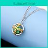 Zeppeli Caesar Julius Rotating Iron Ball Pendant Necklace For Cosplay Daily Wear