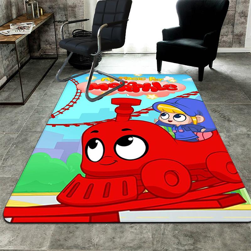 Mila and Morphle Rug Floor Mat for Living Room or Bedroom Soft and Comfortable Carpet a Gift for Birthday and Holiday.