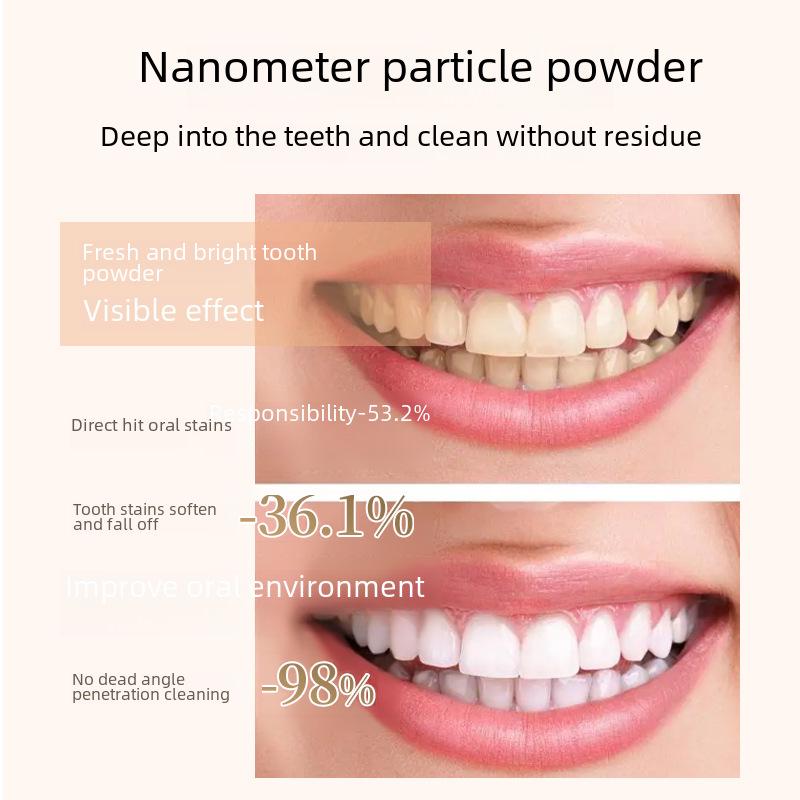 Пробиотический порошок для чистки зубов: Освежает дыхание, отбеливает, удаляет пятна, формула с пищевой содой
