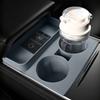 Car Central Control Water Cup Holder Storage Box for Tesla Model 3/Y Silicone Anti Slip 2-Hole Insert Water Cup Limiter