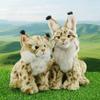 Новая Плюшевая Игрушка-Кукла Рысь Желтая Кукла Леопард Дикий Тануки Рысь Тканевая Кукла Кукла на День Рождения Ребенка
