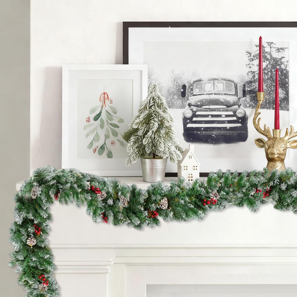 2.7MNeedle Flower String Simulation Rattan Plant With Light