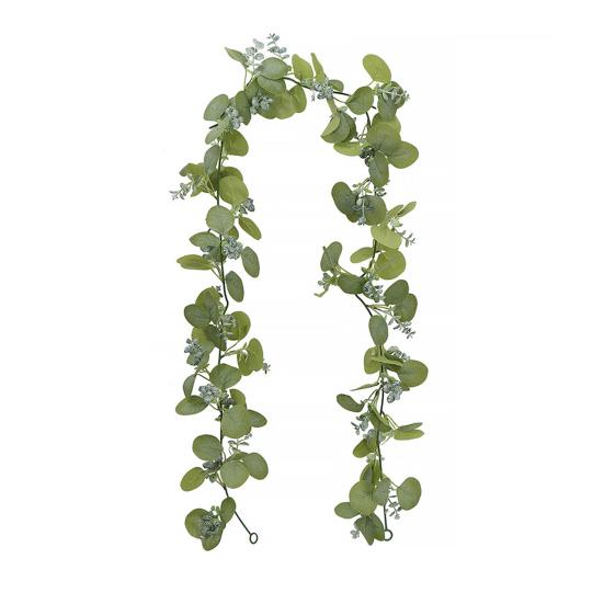 Искусственная эвкалиптовая гирлянда, лозы ручной работы, реалистичный вид, яркий цвет, не требующие ухода листья эвкалипта, искусственные растения