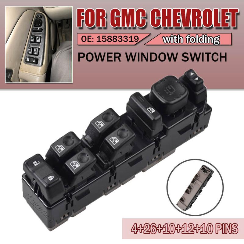 Power Window Control Switch For Hummer H2,Chevrolet Avalanche Suburban Tahoe,GMC Sierra 1500 2500 3500 Yukon,Cadillac 15883319