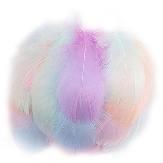 100Pcs Interesting Feathers Environmentally Friendly Improve Hands-on Ability Natural Plumes