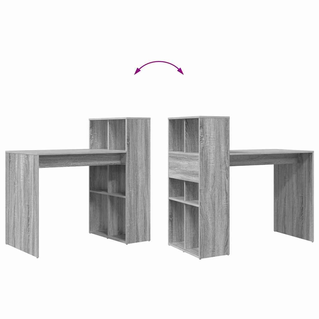 Desk Gray Sonoma Engineered Wood 108 x 55 x 103.5 cm