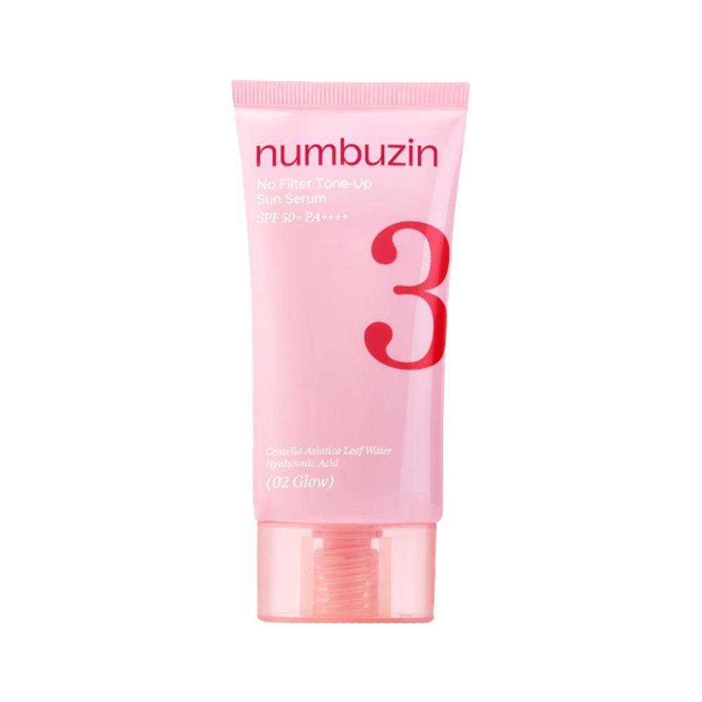 NUMBUZIN No.3 Фарфоровая база Tone-Up Солнцезащитный крем SPF50+ PA++++ 50 мл Набор (Размытие / Свечение)