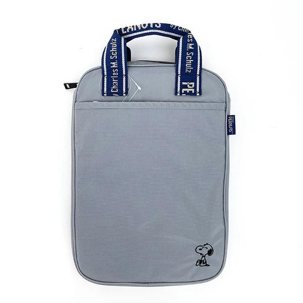 Квадратная большая сумка Snoopy Серая сумка с логотипом на ленте Чехол для гаджета Компьютерный планшет