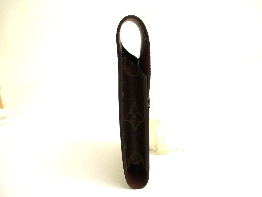 Authentic LOUIS VUITTON Monogram Leather Brown Cigarette Cases #a954 Refurbished