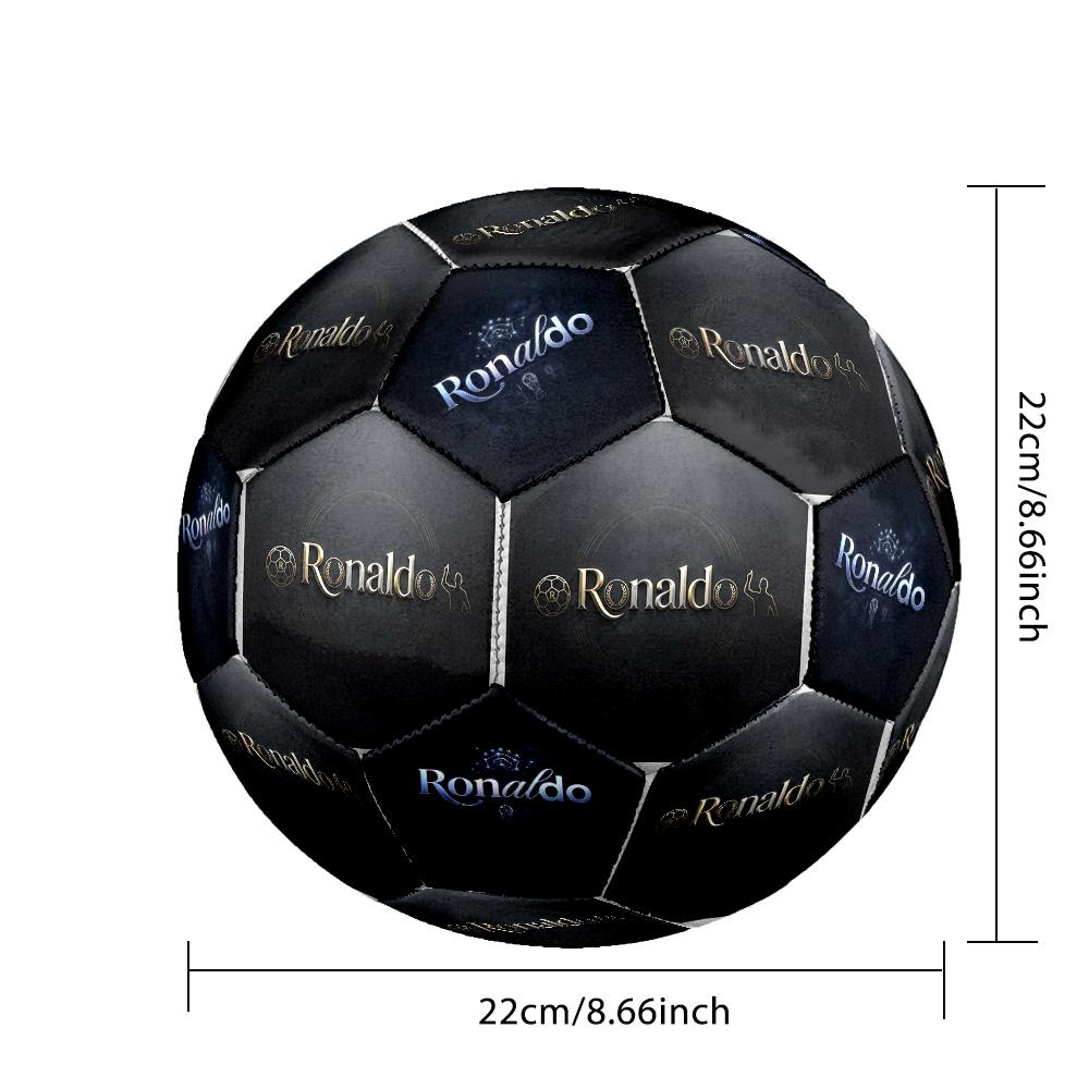Ronaldo's Romantic Ronaldo Romance Size 5 Soccer Ball Machine-Stitched Indoor/Outdoor Universal Football Soccer Accessory Perfect Gift for Friends & F