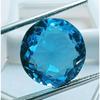 Rare Brazilian Blue Topaz Natural Round Cut 13 Ct+ Certified Loose Gemstone