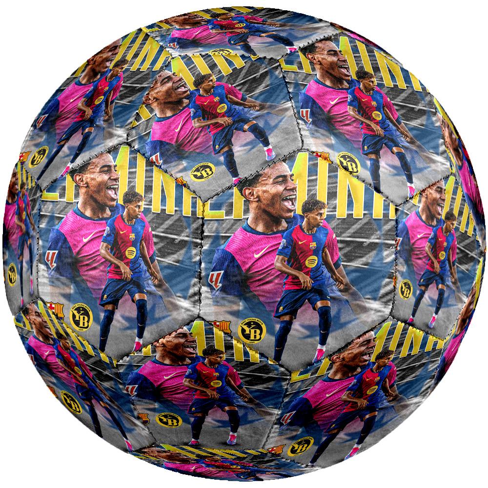 Lamine Yamal's Barcelona Youth Talent Size 5 Soccer Football Machine-Stitched Indoor/Outdoor Training and Matches for Football Accessories