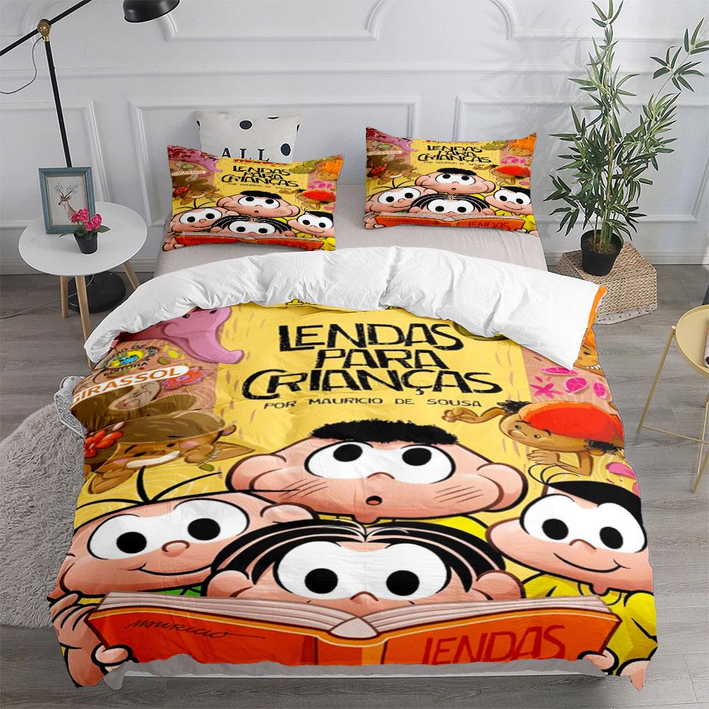 Бразилия Turma da Monica Комплект пододеяльника без простыни Размер Кинг Квин Дабл Фулл Твин Одинарный Комплект постельного белья