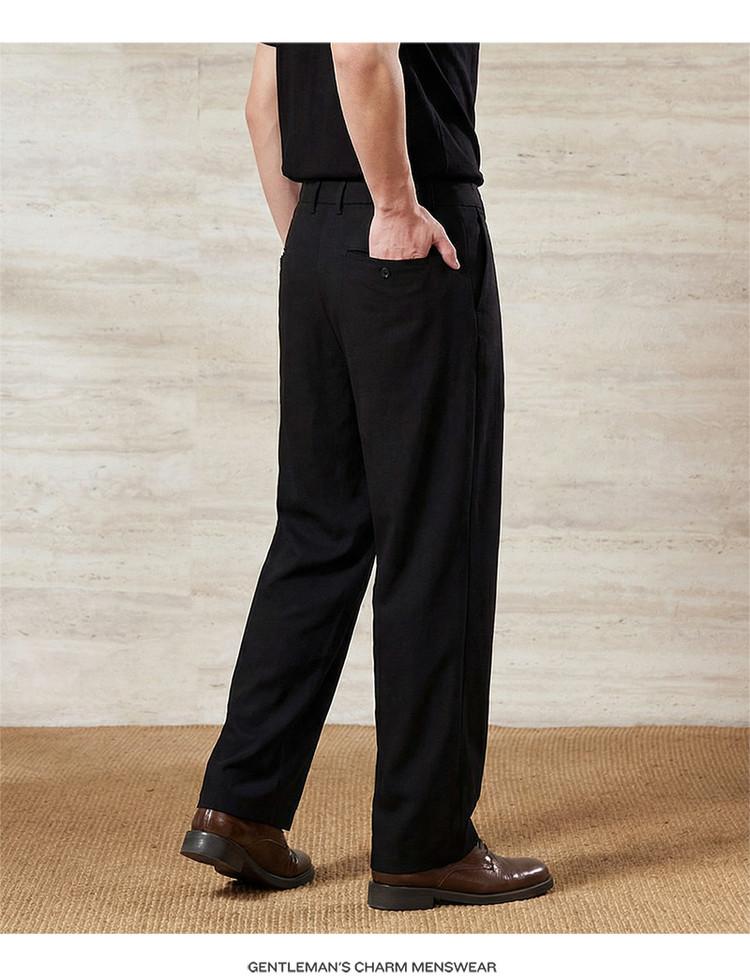 Linen Cotton Tencel Casual Pants for Men