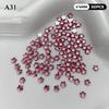 50Pcs Shiny Five-Pointed Star Nail Decor Rhinestones Colorful Mini Flatback for Girls DIY Nail Art Craft