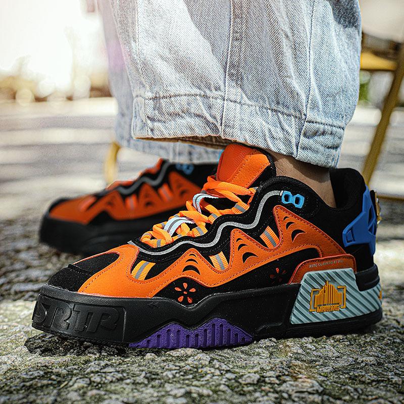 Men's trendy fashion cool street explosion color matching classic thick baseplate shoes high value comfortable breathable casual shoes