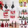 New Year Wine Bottle Cover Merry Christmas Decor For Home Christmas Table Decor Gift