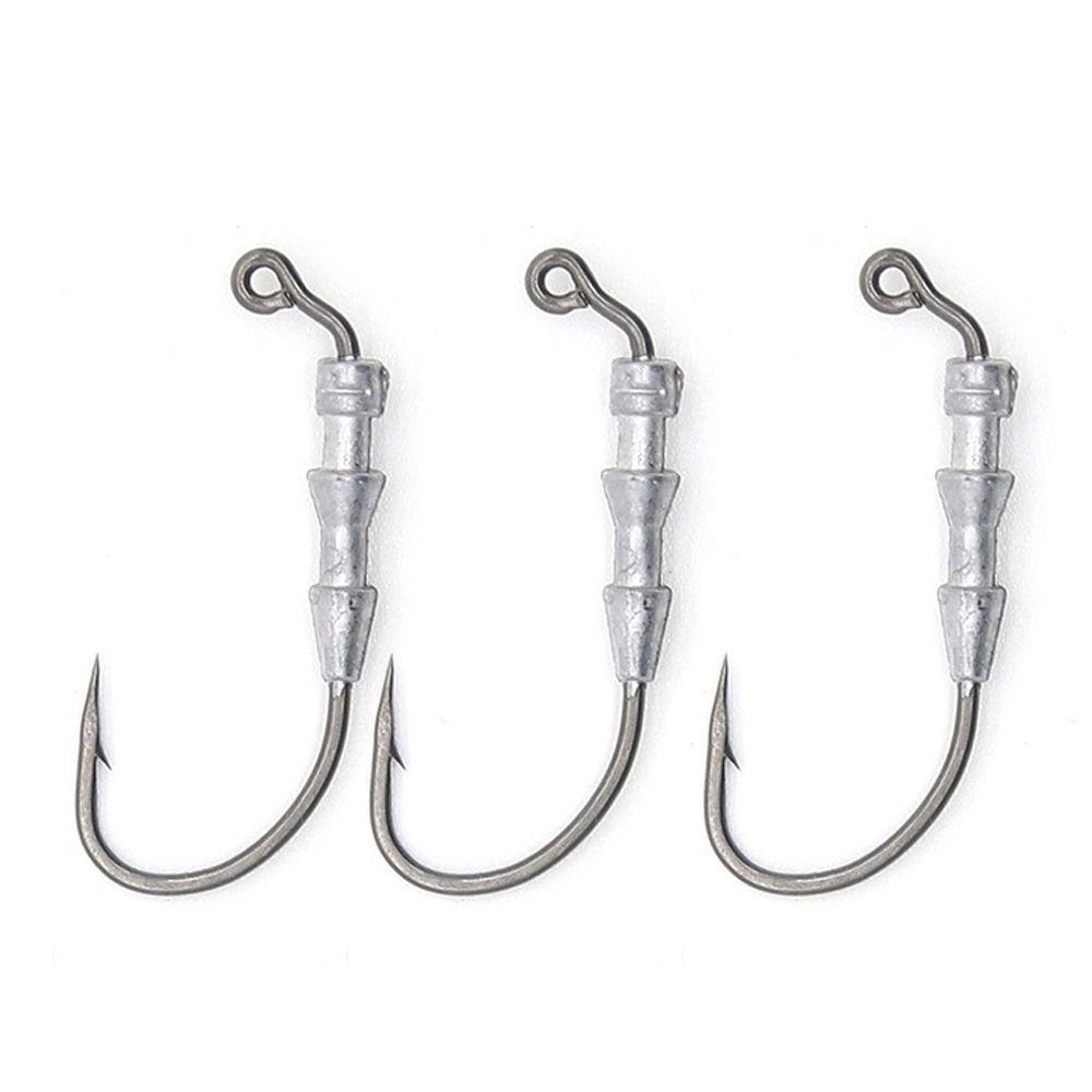 5 шт. крючки для джиг-головок для спорта на открытом воздухе, противоскользящие крючки с зазубринами для мягких пластиковых приманок