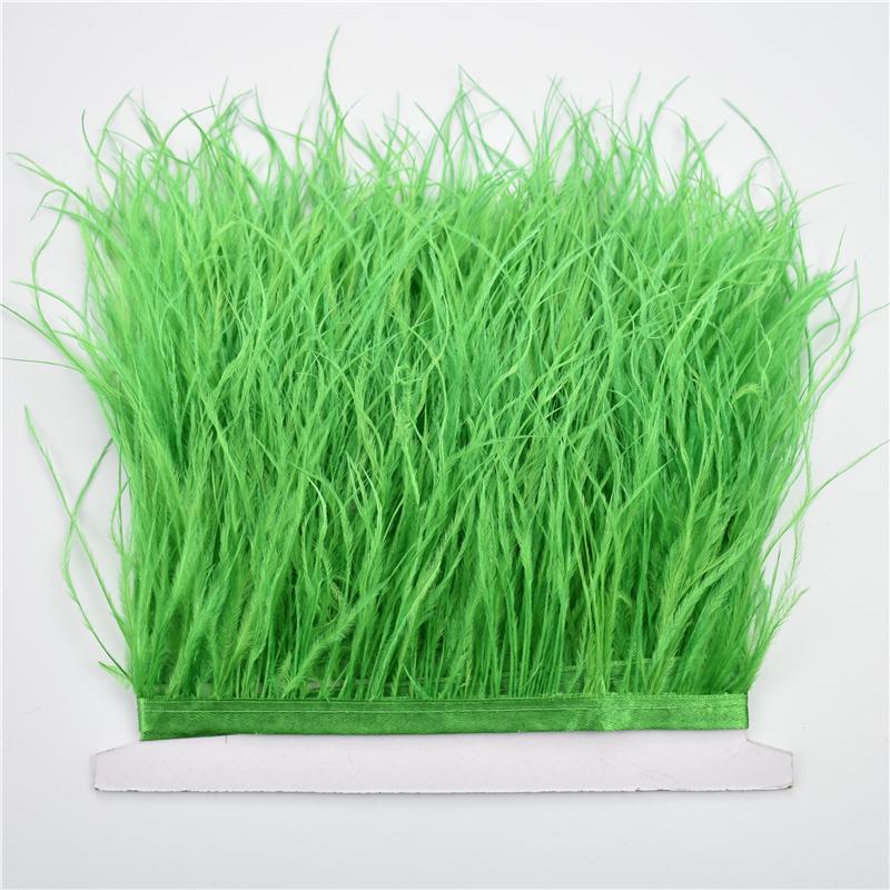 Перо 8-10 см Отделка страусиными перьями для шитья и рукоделия Черная перьевая бахрома для украшения юбки Натуральные перья Ленточная бахрома