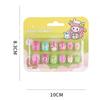 Cute Children Nail Patches Short Press on Nails Fashion False Nails  for DIY