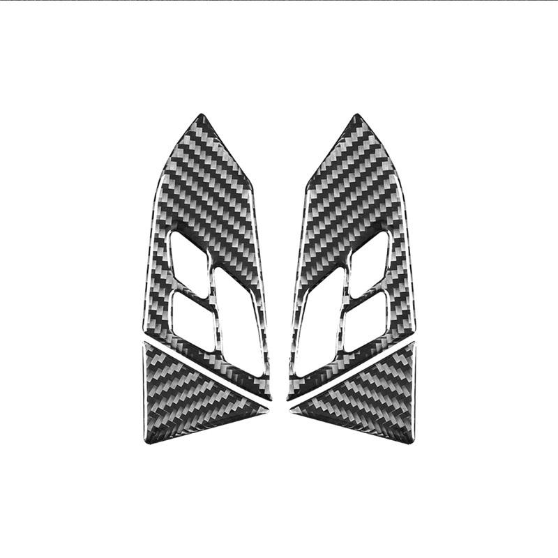 Для BMW 5 серии E60 2004-2010 автомобильные аксессуары из углеродного волокна салон автомобиля рулевое колесо панель кнопки отделка рамка крышка наклейки