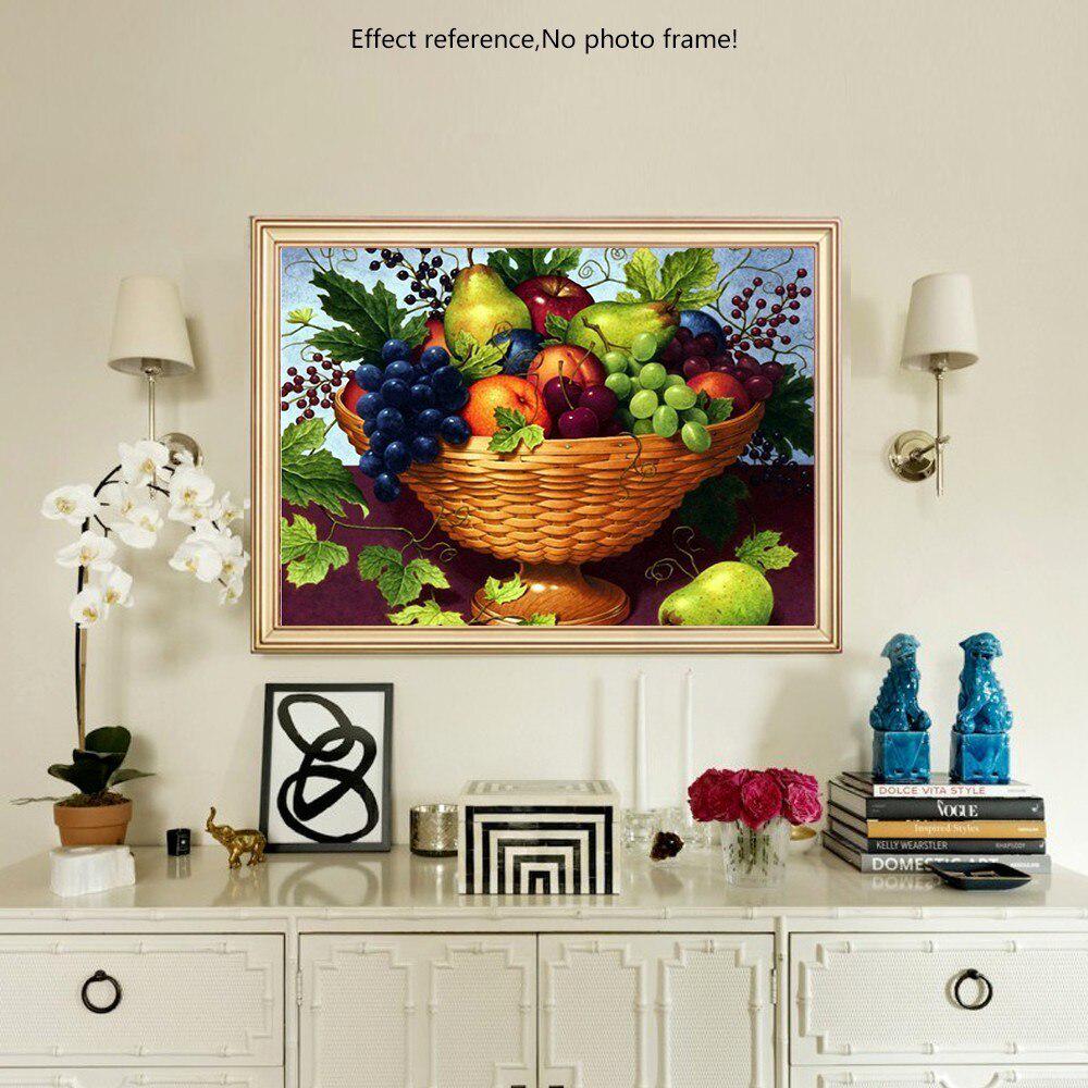 Full Diamond Fruit Embroidery Display Dish Diamond Painting Full Drill Round Rhinestones