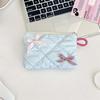 2pcs/set Plaid Mini Tampon Storage Bag Single Layer Sanitary Napkin Pouch  Shopping