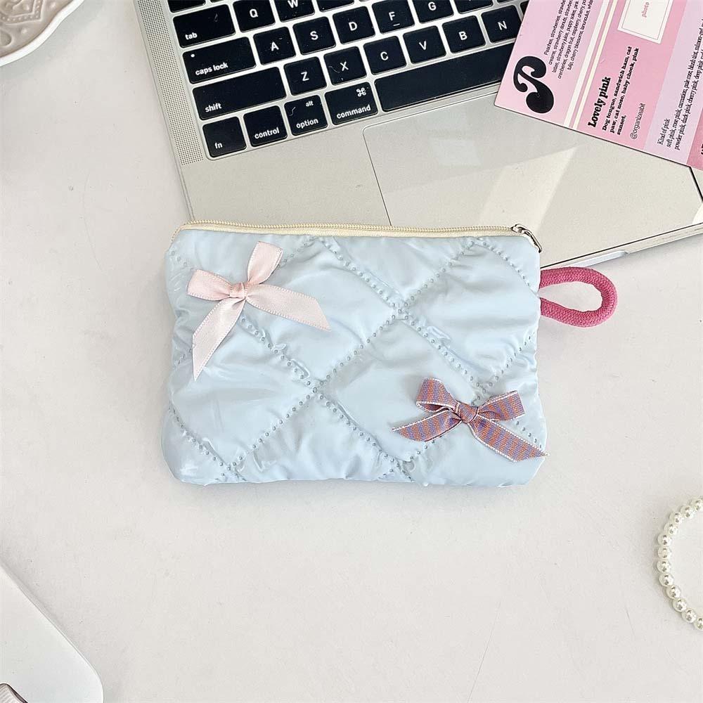 2pcs/set Plaid Mini Tampon Storage Bag Single Layer Sanitary Napkin Pouch Shopping