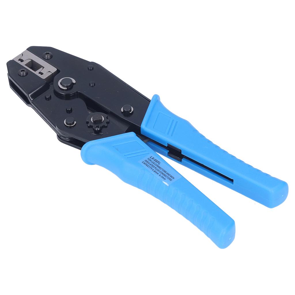 Wire Crimper Ratchet Type Automatic Lock Insulated Terminal Crimper for 3/6AWG for Line Connection