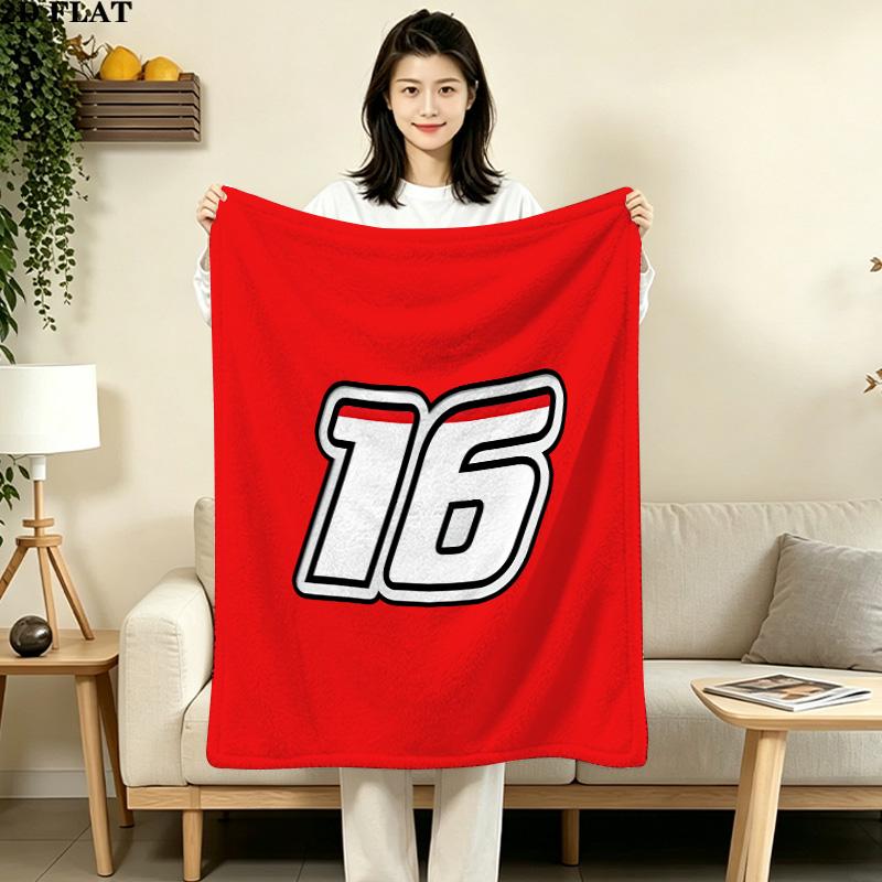 1PC Charles Leclerc Patterned Flannel Blanket Suitable For All Seasons For Home Decor Warmth And Comfort Gifts Holiday Present