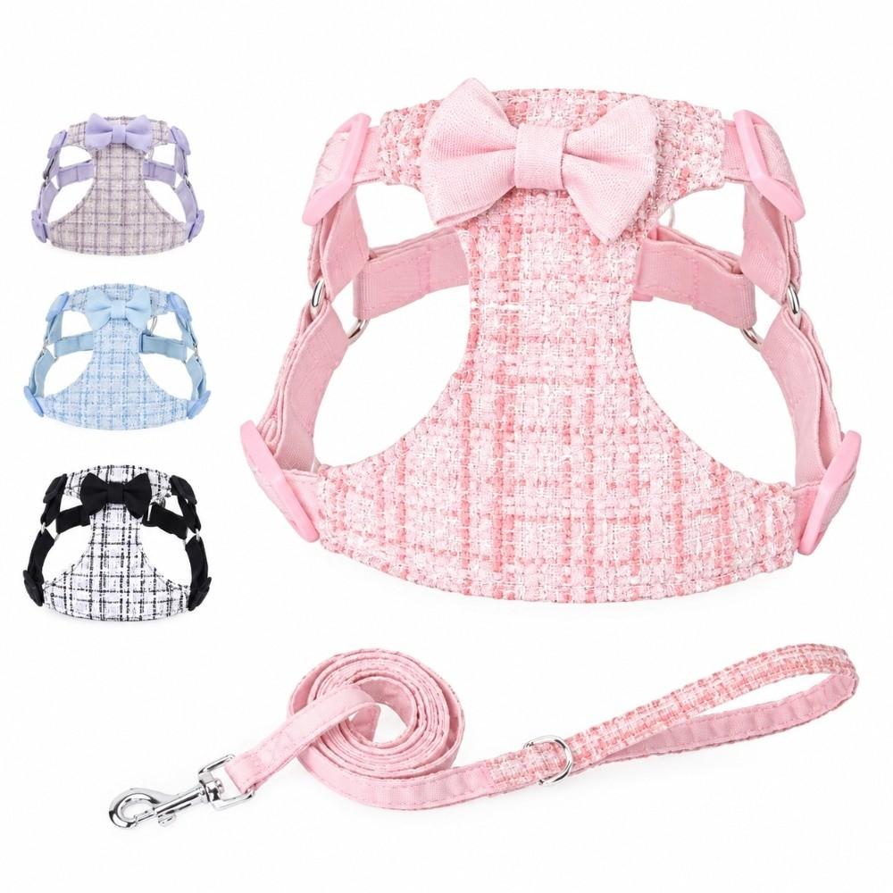 Comfortable Dog Chest Harness Bow Pet Harness New Anti-Escape Harness  Outdoor