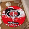 1PC Football Charlton-Athletic Crest Round Rug for Livingroom,Bedroom, Palyroom, Chair Rug, Area rug, Circle Carpet, Large Size Fan Christmas gift