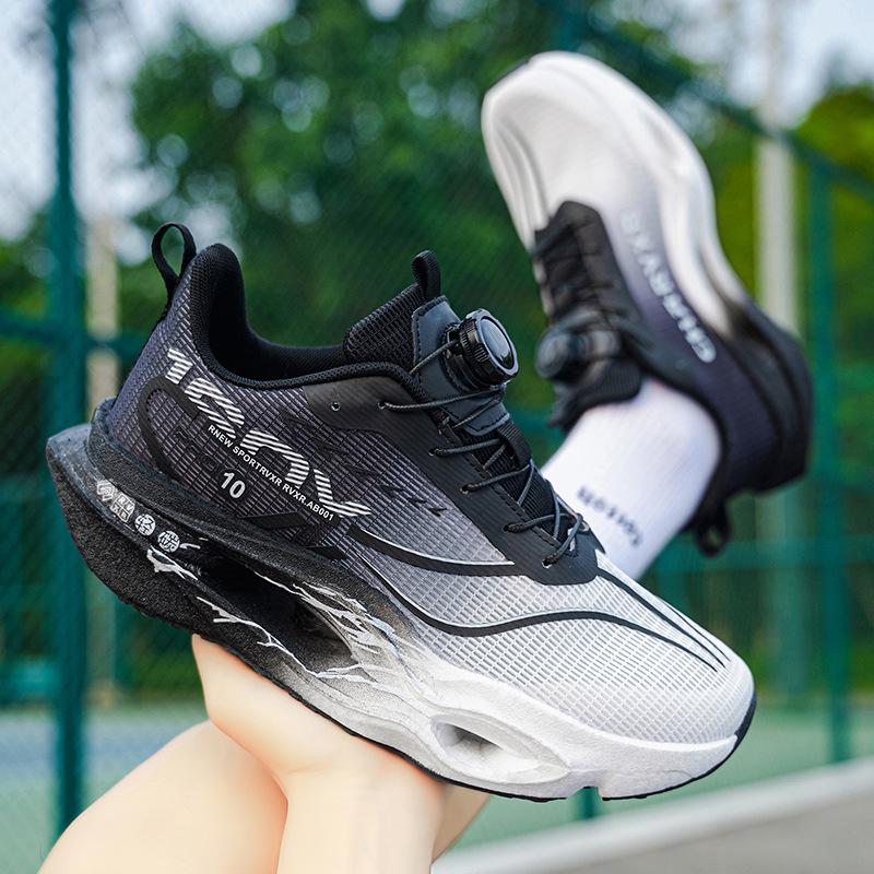 Carbon plate racing shoes medium and large children's ultra-light running shoes student shock-absorbing sports shoes