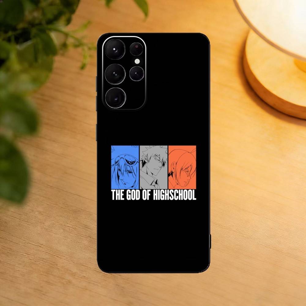 Чехол для телефона The God Of High School для Samsung S25,S24,S21,S22,S23,S30,Ultra,S20,Plus,Fe,Lite Черный корпус