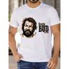 Футболка Bud Spencer Banana Joe - Иконический Киногерой, Графическая Футболка, Свободный Крой, Короткий Рукав, Круглый Вырез, Повседневный Топ с Принтом Имени (Все размеры