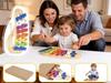 BQKOZFIN Colorful 8-Note Glockenspiel Orff Instrument Xylophone Percussion Music Gift with Mallet