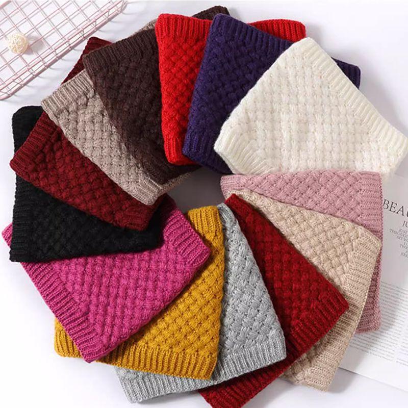 Универсальный флисовый утолщенный шарф-снуд для мужчин и женщин, зимний теплый вязаный шарф-капюшон